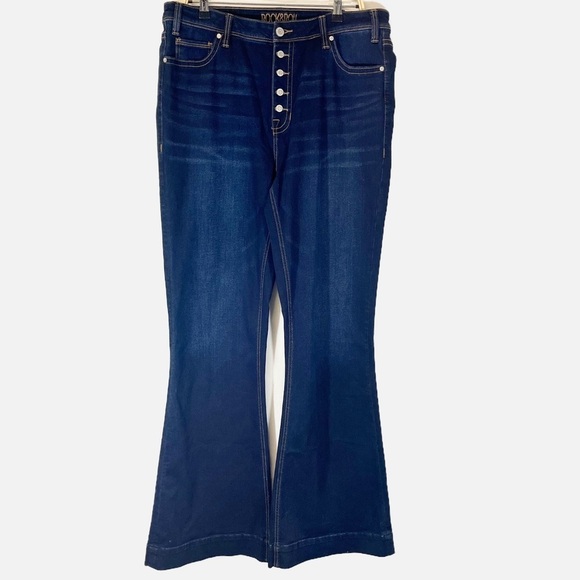 NWT Rock & Roll Denim High Rise Trouser Extra Stretch Jeans Plus Size 36 - Picture 5 of 12